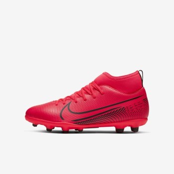 Nike Jr. Mercurial Superfly 7 Club MG - Nagyobb Gyerek Focicipő - Piros/Piros/Fekete